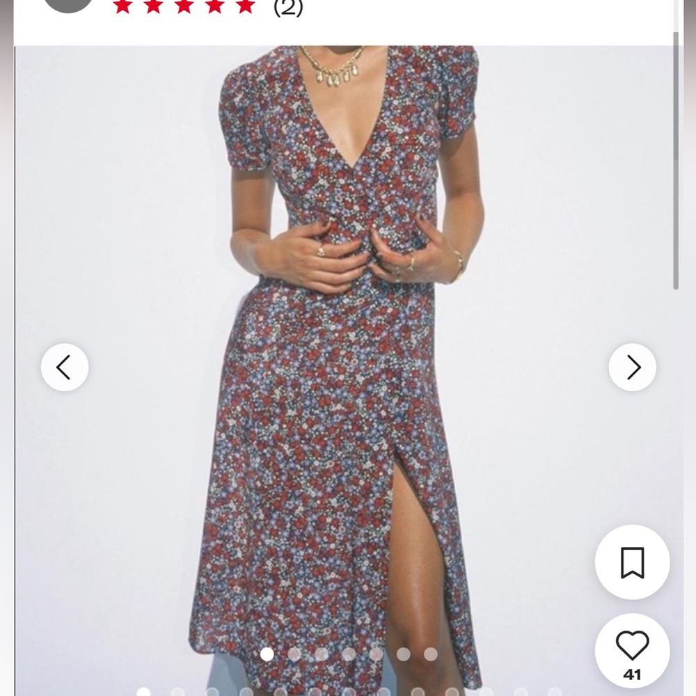 Floral Red Dress by Black Halo